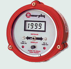 Murphy electronic dual-temperature monitor model MDTM89